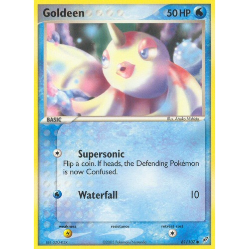 Goldeen 61/107 EX Deoxys Common Pokemon Card NEAR MINT TCG