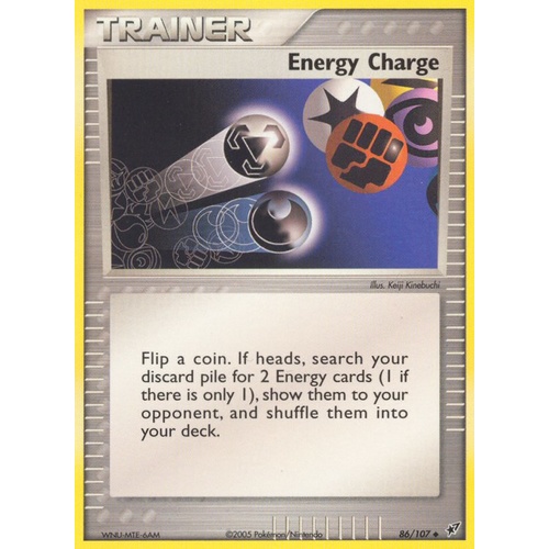 Energy Charge 86/107 EX Deoxys Uncommon Trainer Pokemon Card NEAR MINT TCG