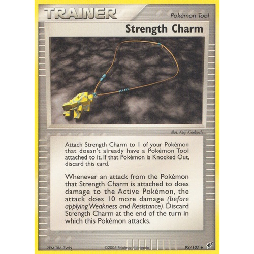 Strength Charm 92/107 EX Deoxys Uncommon Trainer Pokemon Card NEAR MINT TCG