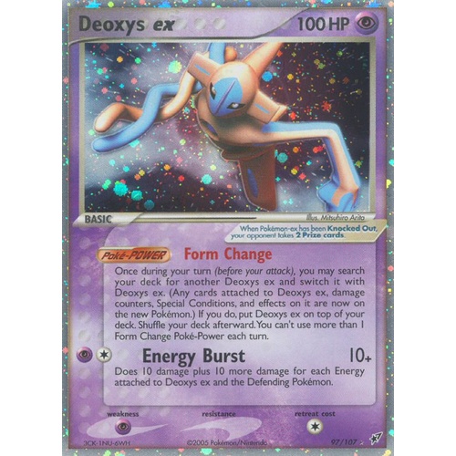 Dexoys EX 97/107 EX Deoxys Holo Ultra Rare Pokemon Card NEAR MINT TCG