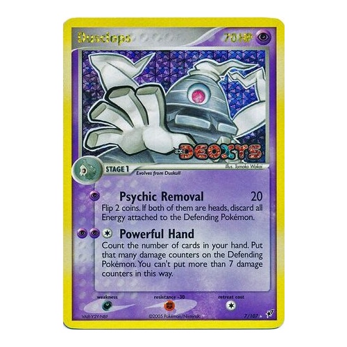 Dusclops 7/107 EX Deoxys Reverse Holo Rare Pokemon Card NEAR MINT TCG