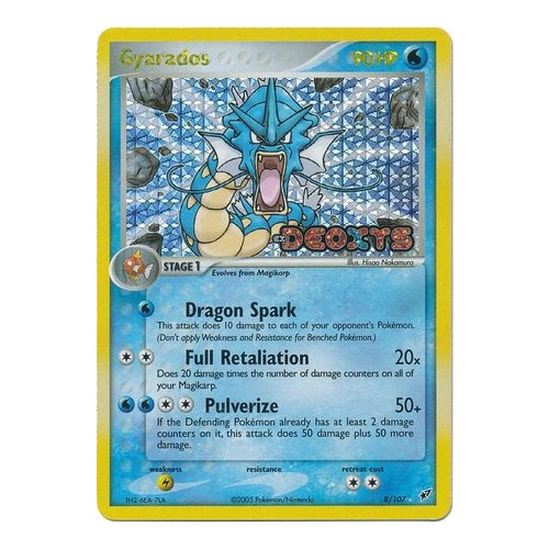 Gyarados 8/107 EX Deoxys Reverse Holo Rare Pokemon Card NEAR MINT TCG