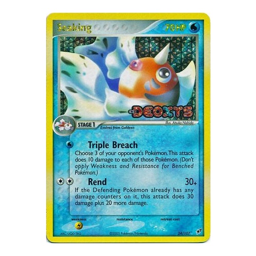 Seaking 24/107 EX Deoxys Reverse Holo Rare Pokemon Card NEAR MINT TCG