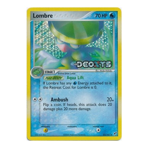 Lombre 33/107 EX Deoxys Reverse Holo Uncommon Pokemon Card NEAR MINT TCG