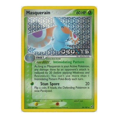 Masquerain 39/107 EX Deoxys Reverse Holo Uncommon Pokemon Card NEAR MINT TCG