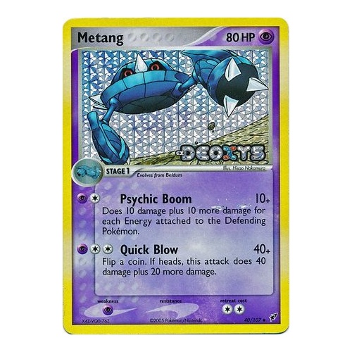Metang 40/107 EX Deoxys Reverse Holo Uncommon Pokemon Card NEAR MINT TCG