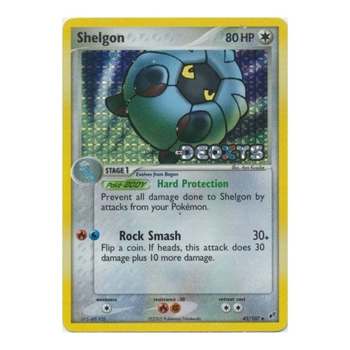 Shelgon 45/107 EX Deoxys Reverse Holo Uncommon Pokemon Card NEAR MINT TCG
