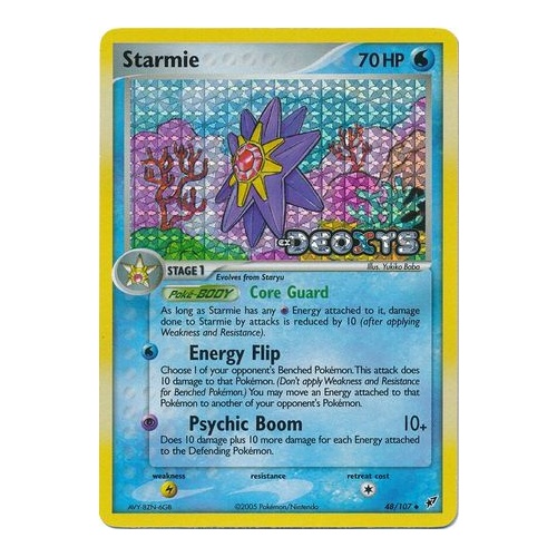 Starmie 48/107 EX Deoxys Reverse Holo Uncommon Pokemon Card NEAR MINT TCG