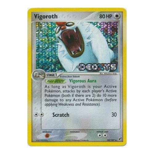 Vigoroth 50/107 EX Deoxys Reverse Holo Uncommon Pokemon Card NEAR MINT TCG