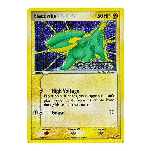 Electrike 59/107 EX Deoxys Reverse Holo Common Pokemon Card NEAR MINT TCG