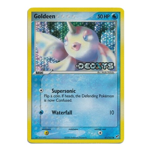 Goldeen 61/107 EX Deoxys Reverse Holo Common Pokemon Card NEAR MINT TCG