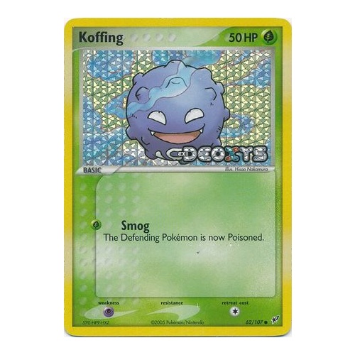 Koffing 62/107 EX Deoxys Reverse Holo Common Pokemon Card NEAR MINT TCG
