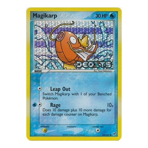 Magikarp 64/107 EX Deoxys Reverse Holo Common Pokemon Card NEAR MINT TCG
