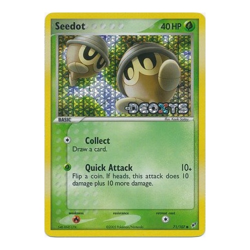 Seedot 71/107 EX Deoxys Reverse Holo Common Pokemon Card NEAR MINT TCG