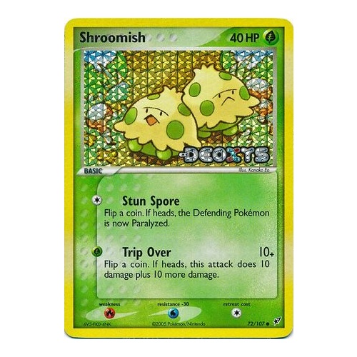 Shroomish 72/107 EX Deoxys Reverse Holo Common Pokemon Card NEAR MINT TCG