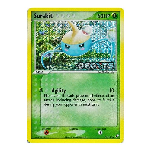 Surskit 78/107 EX Deoxys Reverse Holo Common Pokemon Card NEAR MINT TCG