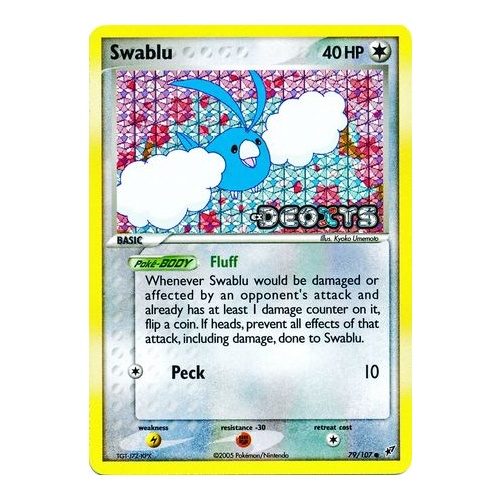 Swablu 79/107 EX Deoxys Reverse Holo Common Pokemon Card NEAR MINT TCG