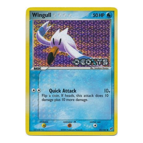 Wingull 81/107 EX Deoxys Reverse Holo Common Pokemon Card NEAR MINT TCG