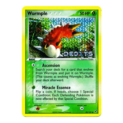 Wurmple 82/107 EX Deoxys Reverse Holo Common Pokemon Card NEAR MINT TCG