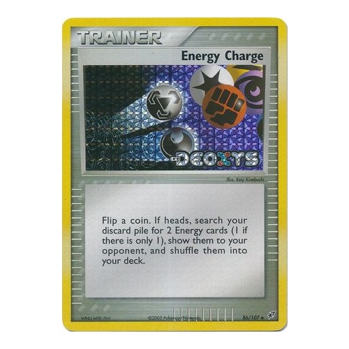 Energy Charge 86/107 EX Deoxys Reverse Holo Uncommon Trainer Pokemon Card NEAR MINT TCG