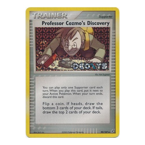 Professor Cozmo's Discovery 90/107 EX Deoxys Reverse Holo Uncommon Trainer Pokemon Card NEAR MINT TCG