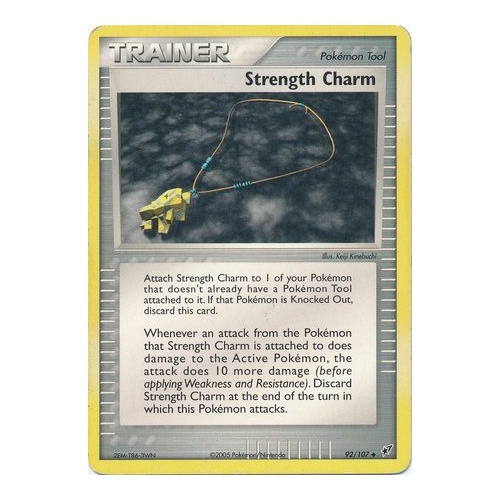 Strength Charm 92/107 EX Deoxys Reverse Holo Uncommon Trainer Pokemon Card NEAR MINT TCG