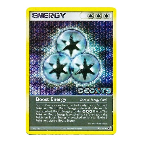 Boost Energy 93/107 EX Deoxys Reverse Holo Uncommon Pokemon Card NEAR MINT TCG