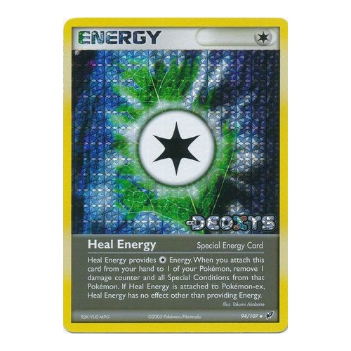 Heal Energy 94/107 EX Deoxys Reverse Holo Uncommon Pokemon Card NEAR MINT TCG