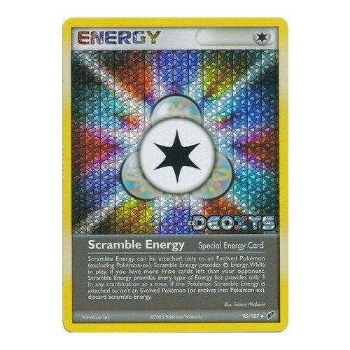 Scramble Energy 95/107 EX Deoxys Reverse Holo Uncommon Pokemon Card NEAR MINT TCG