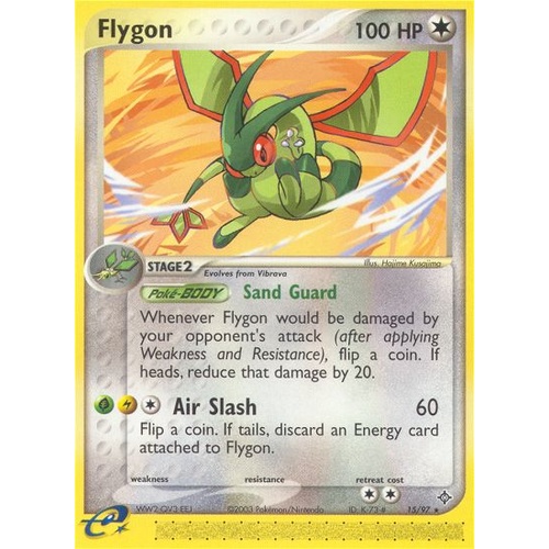 Flygon 15/97 EX Dragon Holo Rare Pokemon Card NEAR MINT TCG