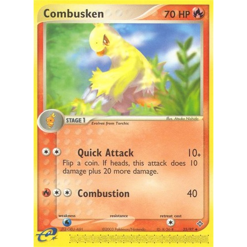 Combusken 25/97 EX Dragon Uncommon Pokemon Card NEAR MINT TCG