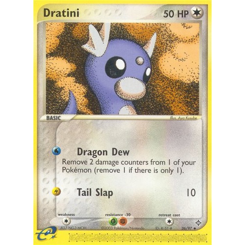Dratini 26/97 EX Dragon Uncommon Pokemon Card NEAR MINT TCG