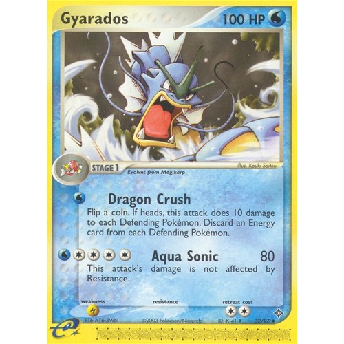 Gyarados 32/97 EX Dragon Uncommon Pokemon Card NEAR MINT TCG