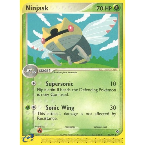Ninjask 38/97 EX Dragon Uncommon Pokemon Card NEAR MINT TCG