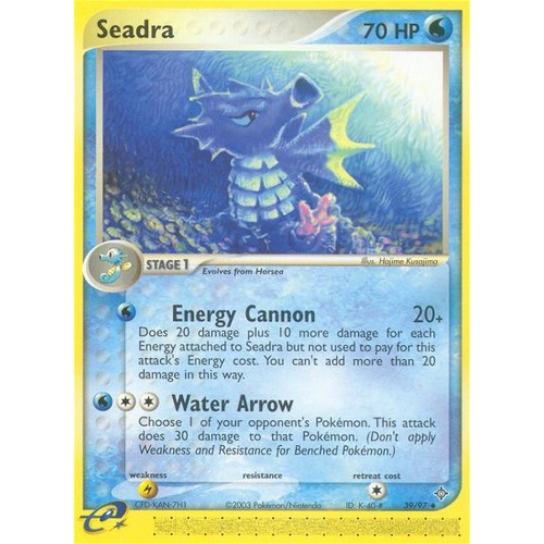 Seadra 39/97 EX Dragon Uncommon Pokemon Card NEAR MINT TCG