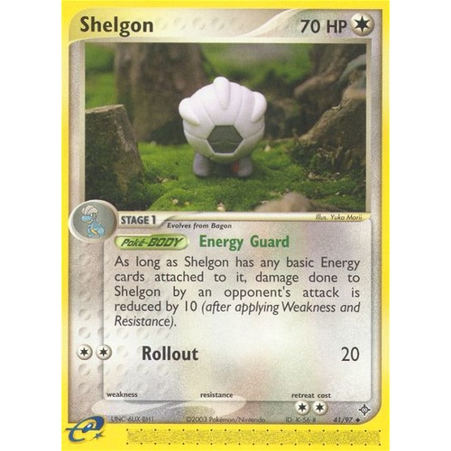 Shelgon 41/97 EX Dragon Uncommon Pokemon Card NEAR MINT TCG