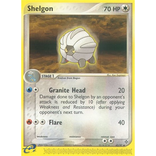 Shelgon 42/97 EX Dragon Uncommon Pokemon Card NEAR MINT TCG