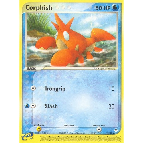 Corphish 53/97 EX Dragon Common Pokemon Card NEAR MINT TCG