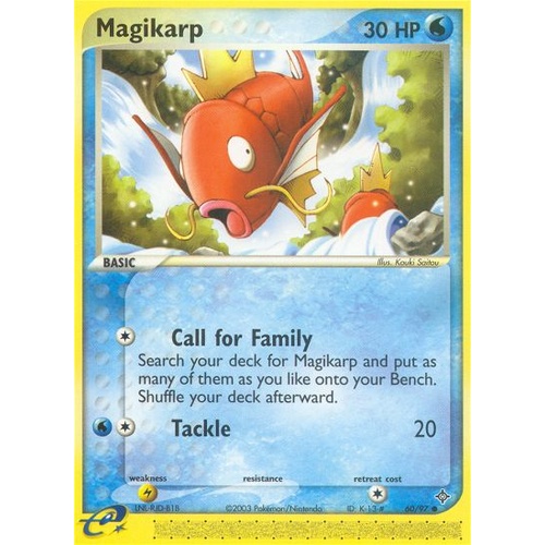 Magikarp 60/97 EX Dragon Common Pokemon Card NEAR MINT TCG
