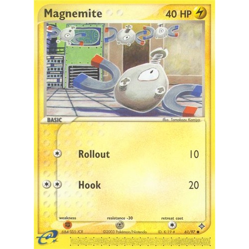 Magnemite 61/97 EX Dragon Common Pokemon Card NEAR MINT TCG