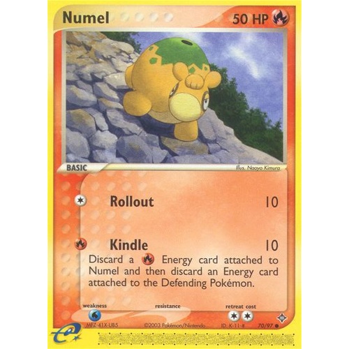 Numel 70/97 EX Dragon Common Pokemon Card NEAR MINT TCG