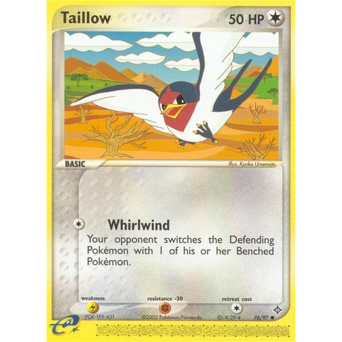 Taillow 76/97 EX Dragon Common Pokemon Card NEAR MINT TCG