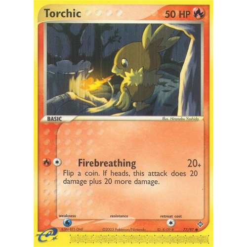 Torchic 77/97 EX Dragon Common Pokemon Card NEAR MINT TCG