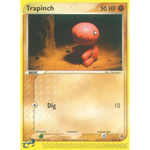 Trapinch 78/97 EX Dragon Common Pokemon Card NEAR MINT TCG