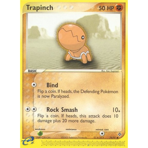 Trapinch 79/97 EX Dragon Common Pokemon Card NEAR MINT TCG