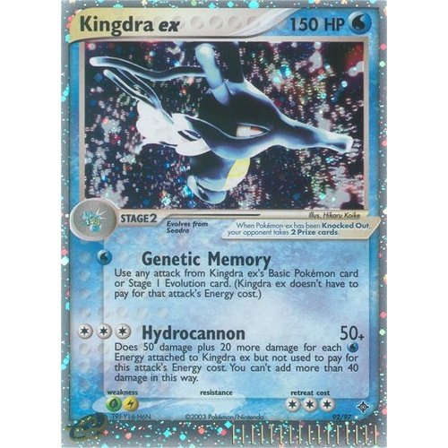 Kingdra EX 92/97 EX Dragon Holo Ultra Rare Trainer Pokemon Card NEAR MINT TCG