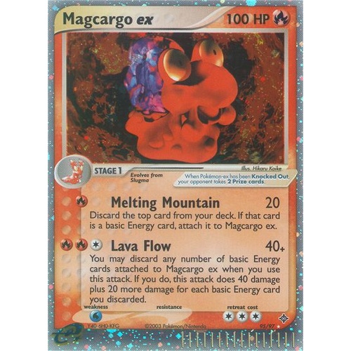 Magcargo EX 95/97 EX Dragon Holo Ultra Rare Trainer Pokemon Card NEAR MINT TCG
