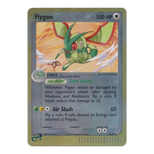 Flygon 15/97 EX Dragon Reverse Holo Rare Pokemon Card NEAR MINT TCG