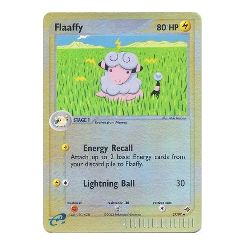 Flaaffy 27/97 EX Dragon Reverse Holo Uncommon Pokemon Card NEAR MINT TCG