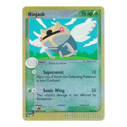 Ninjask 38/97 EX Dragon Reverse Holo Uncommon Pokemon Card NEAR MINT TCG